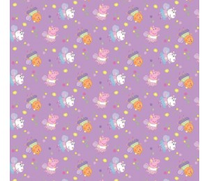 Baumwolle - Peppa Wutz - Molly Mietze - Lucy Locke rosa